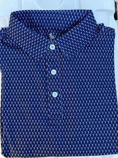 Navy Live Line 2.0 "Bolt Lineman" Polo