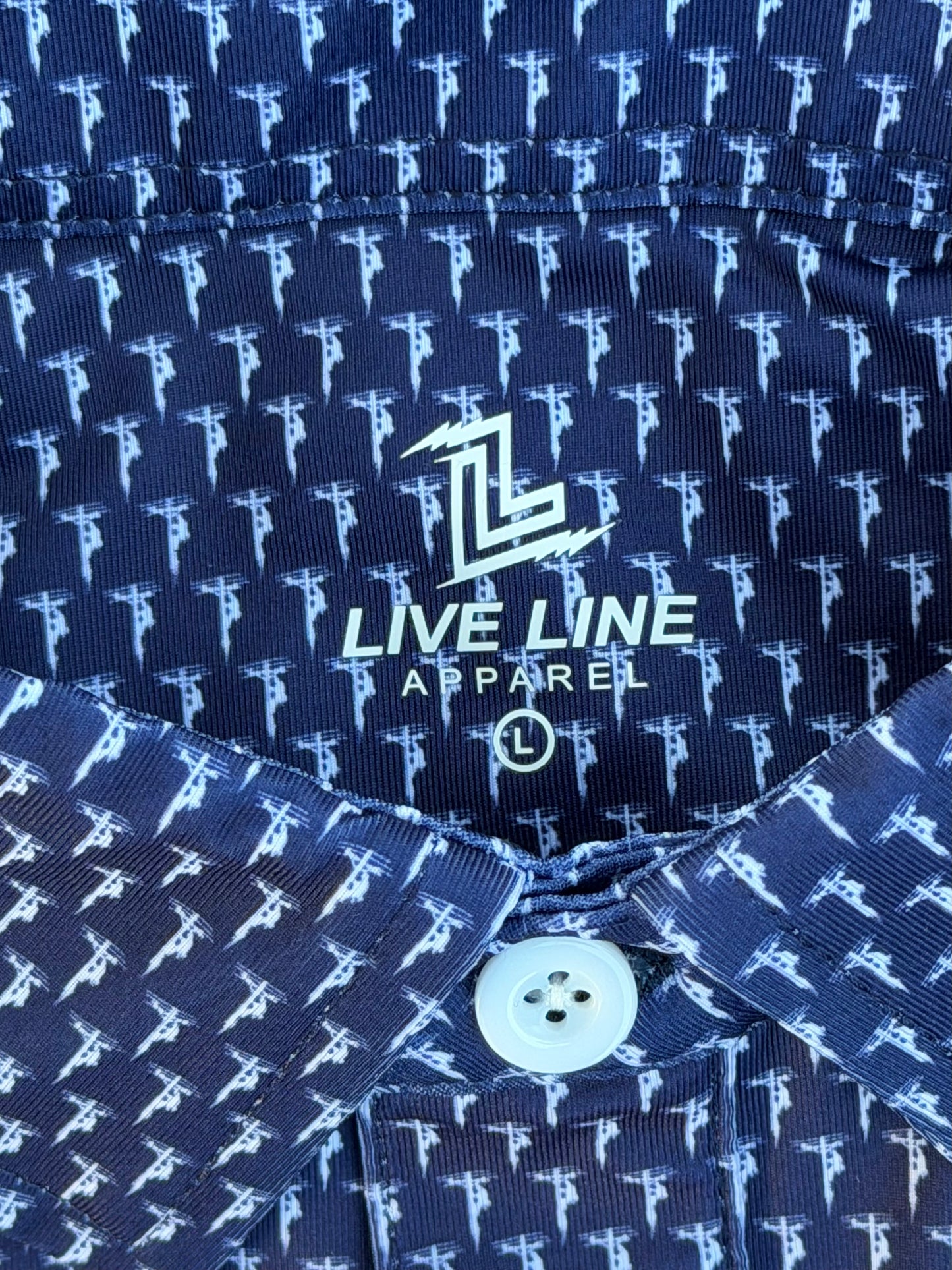 Navy Live Line 2.0 "Bolt Lineman" Polo